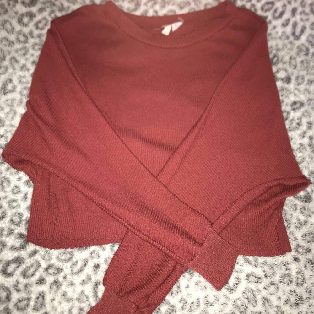 Thick cute cropped sweater